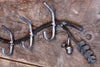 a blacksmith hand forged oak tree coat rack by Wicks Forge
