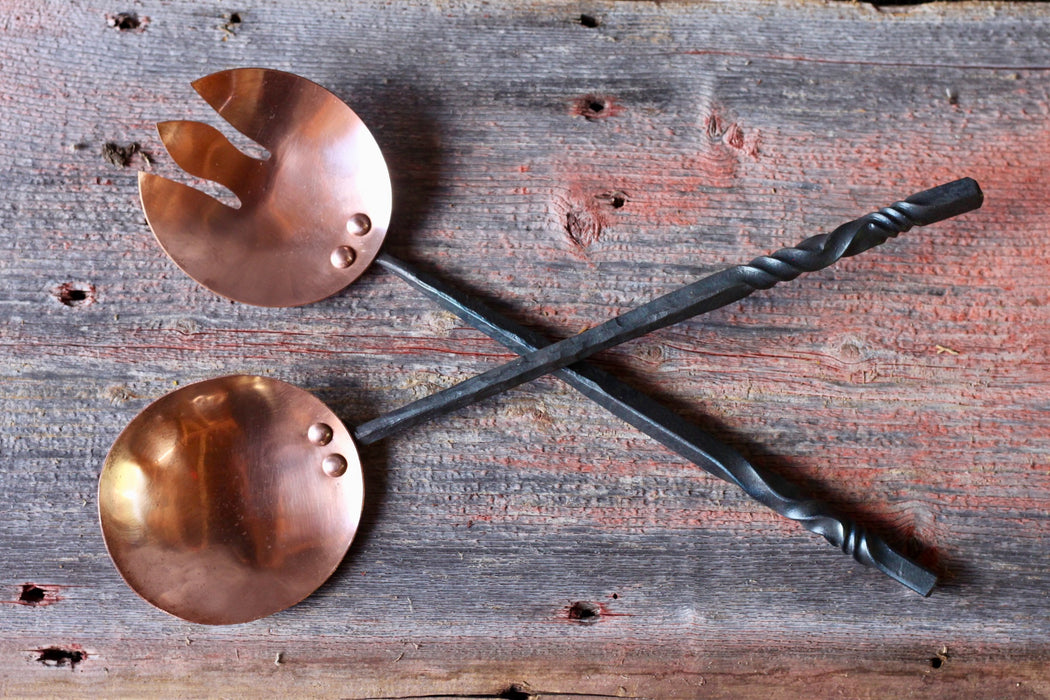 Copper Salad Tongs