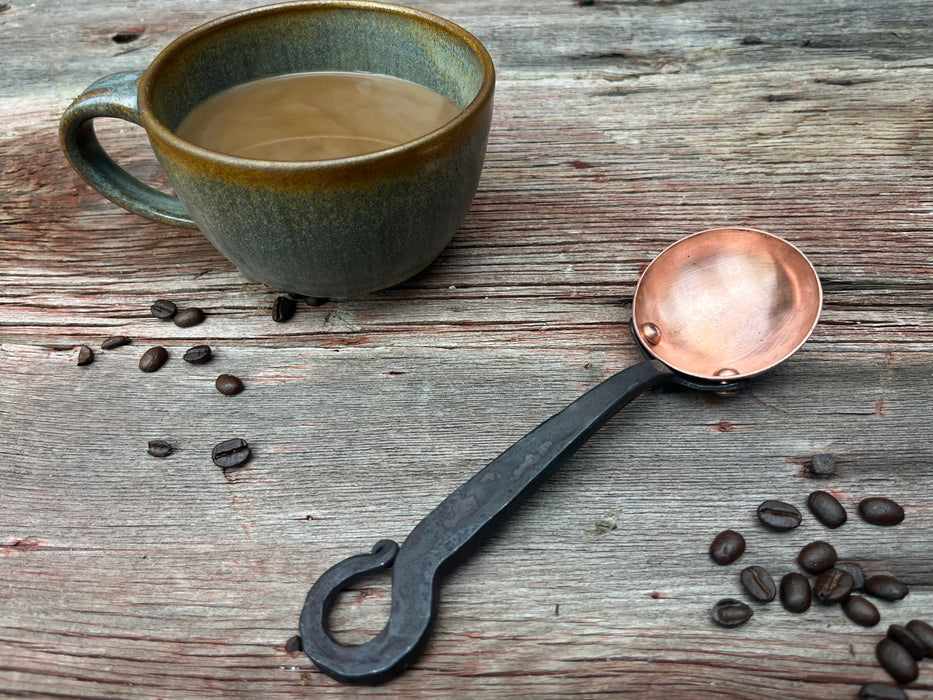 Curled Copper Scoop - 2 Tbsp