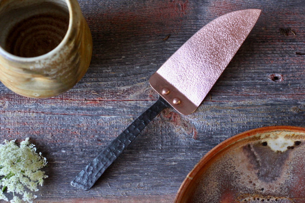 Copper Pie and Cake Server