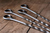 A set of hand forged Skewers by Wicks Forge