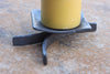a blacksmith hand forged decorative candle stand by Wicks Forge