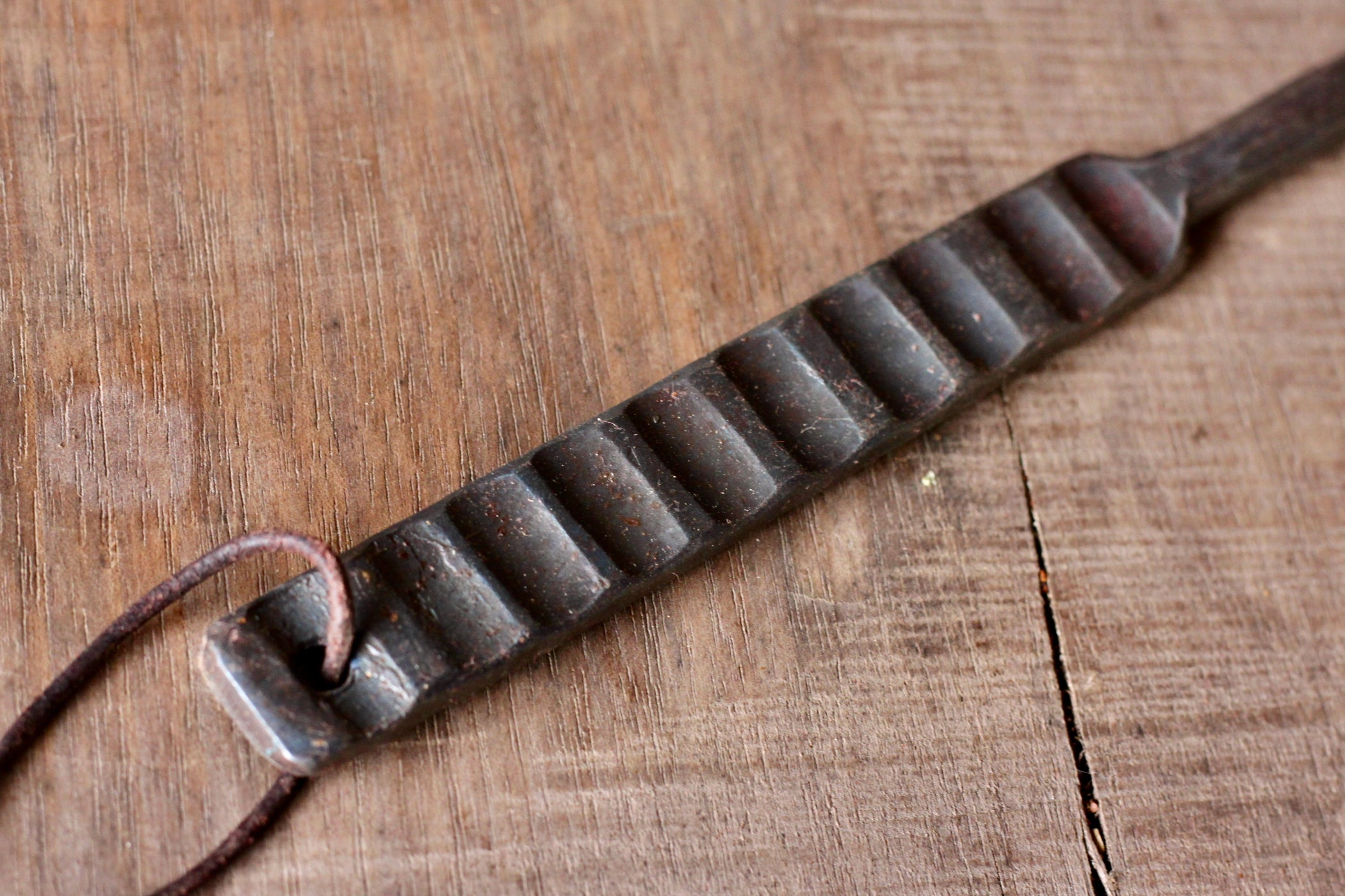 Pigtail Meat Flipper GrillMarked Handle Wicks