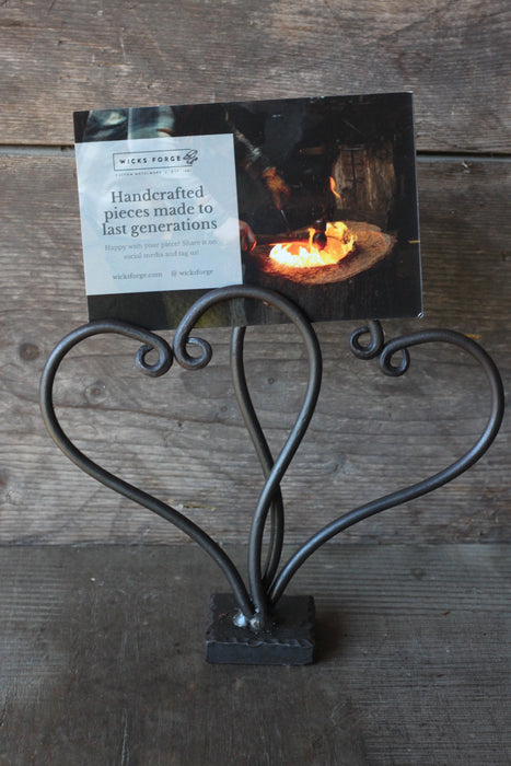 Heart Sculpture Picture Holder – Wicks Forge