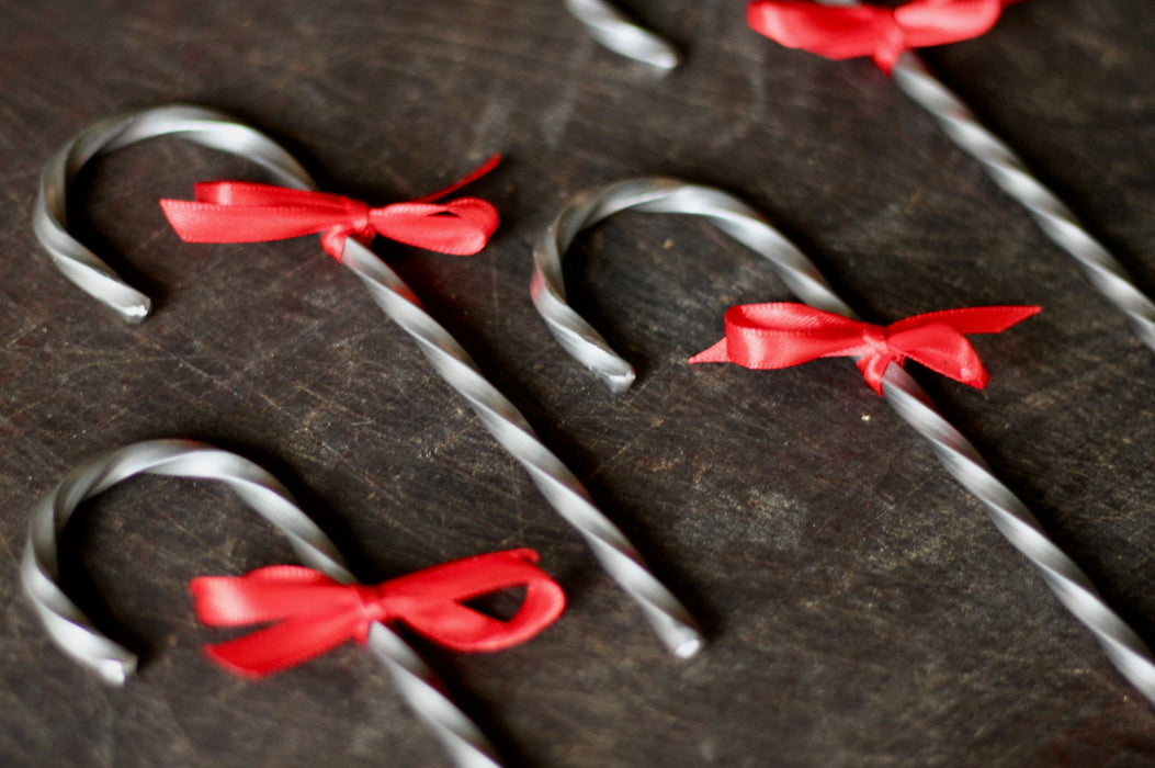 Steel Candy Cane Ornament