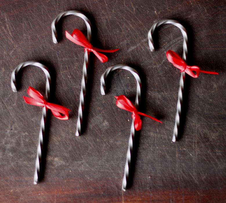 Steel Candy Cane Ornament