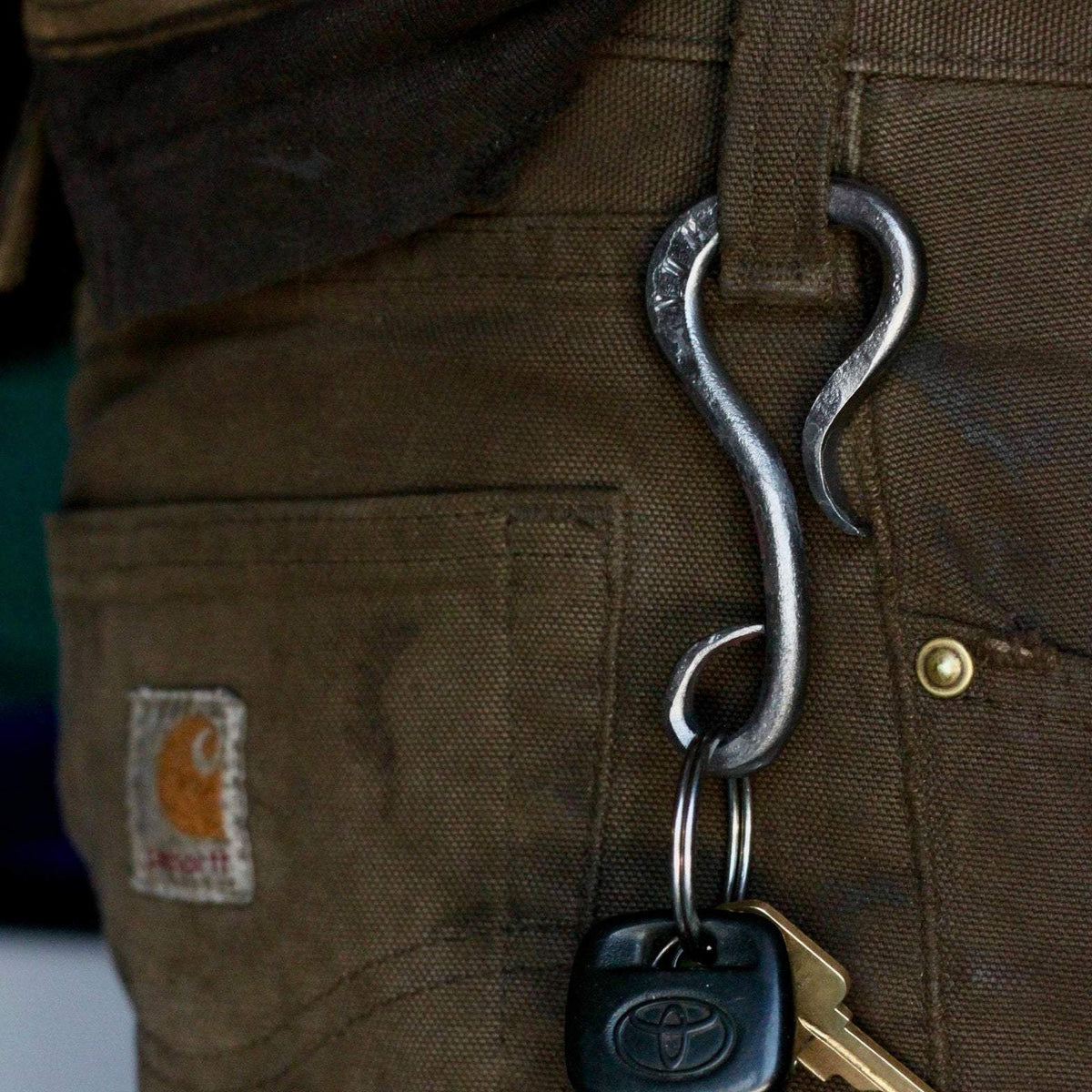 Wicks Forge Twisted Belt Loop Key Chain