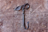 a blacksmith hand forged leaf hook by Wicks Forge