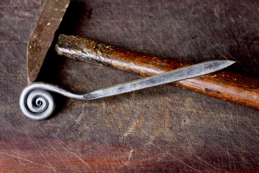 Personalized Letter Opener - Fiddlehead Spiral