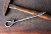 a blacksmith hand forged letter opener with a reverse curl handle by Wicks Forge