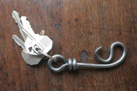 HAND FORGED KEYCHAIN and Protection by Blacksmith Naz