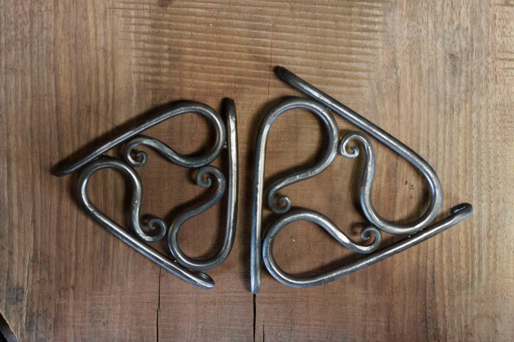 Leafy Pot and Pan Holder Rack Hand Forged Blacksmith